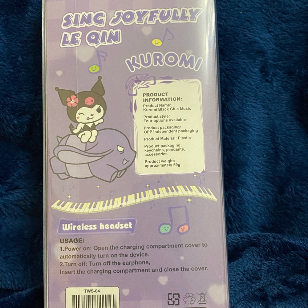 Kuromi Wireless Earbuds with Case - Picture 5 of 11